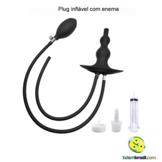 Plug inflável com enema