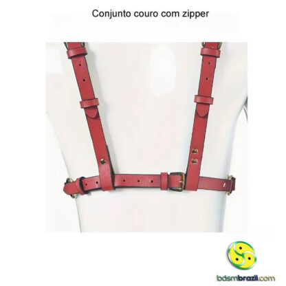 Conjunto couro com zipper - Image 6