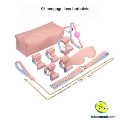 Kit bongage laço borboleta