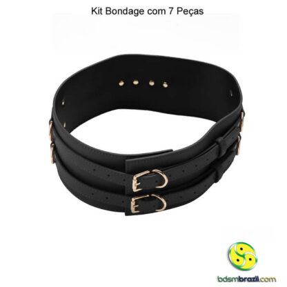 Kit bondage com 7 peças preto - Image 5