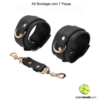 Kit bondage com 7 peças preto - Image 8