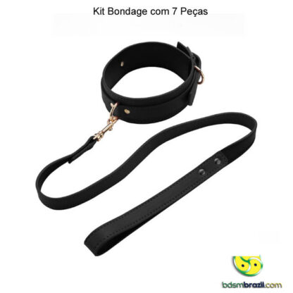 Kit bondage com 7 peças preto - Image 9