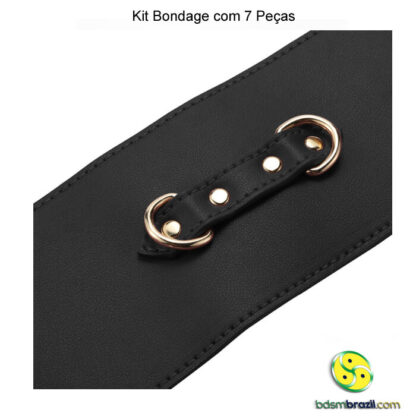 Kit bondage com 7 peças preto - Image 11