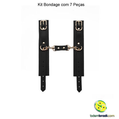 Kit bondage com 7 peças preto - Image 15