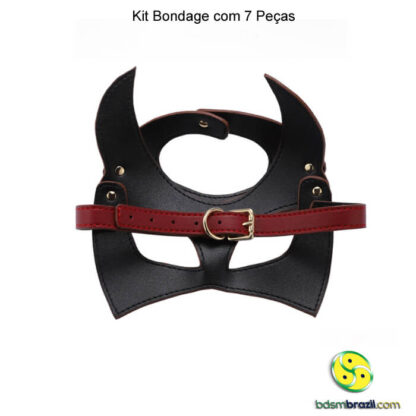 Kit bondage com 7 peças vermelho - Image 4