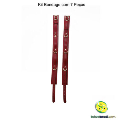 Kit bondage com 7 peças vermelho - Image 7