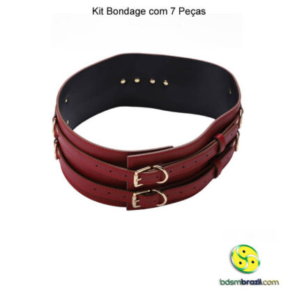 Kit bondage com 7 peças vermelho - Image 10