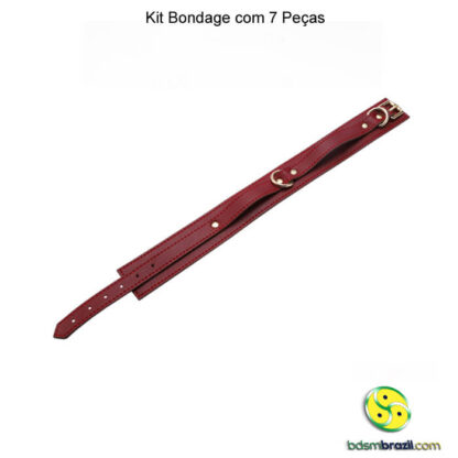 Kit bondage com 7 peças vermelho - Image 14