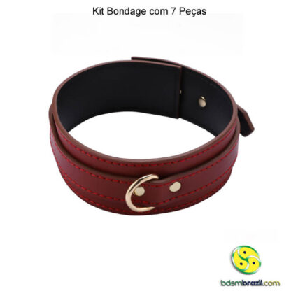 Kit bondage com 7 peças vermelho - Image 15