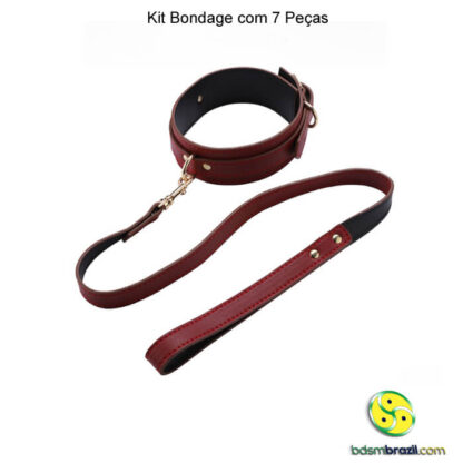 Kit bondage com 7 peças vermelho - Image 17