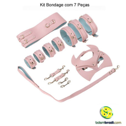 Kit bondage com 7 peças rosa - Image 2