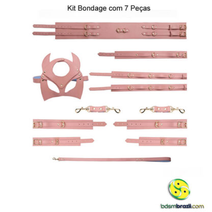 Kit bondage com 7 peças rosa - Image 4