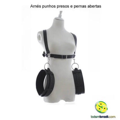 Arnés punhos presos e pernas abertas - Image 2