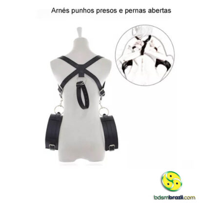 Arnés punhos presos e pernas abertas - Image 3