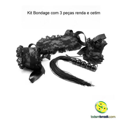 Kit Bondage com 3 peças renda e cetim - Image 4