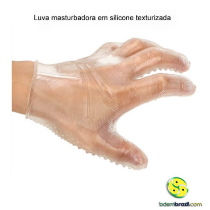 Luva masturbadora em silicone texturizada - Image 2