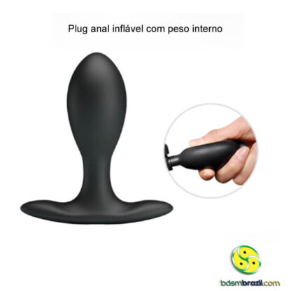 Plug anal inflável com peso interno - Image 3