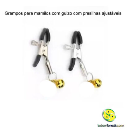 Grampos para mamilos com guizo com presilhas ajustáveis - Image 3