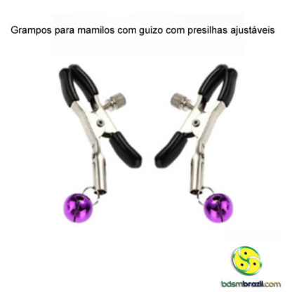 Grampos para mamilos com guizo com presilhas ajustáveis - Image 4