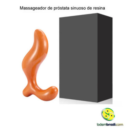 Massageador de próstata sinuoso de resina - Image 4