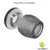 Plug enema com ranhuras