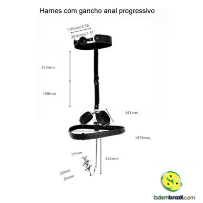 Harnes com gancho anal progressivo - Image 6