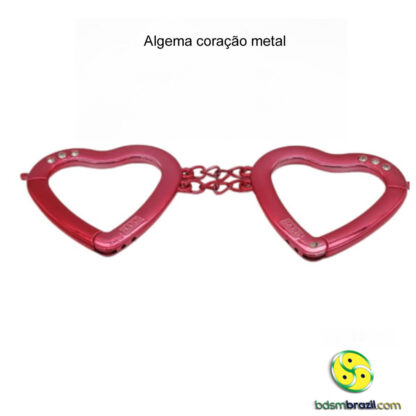 Algema coração metal