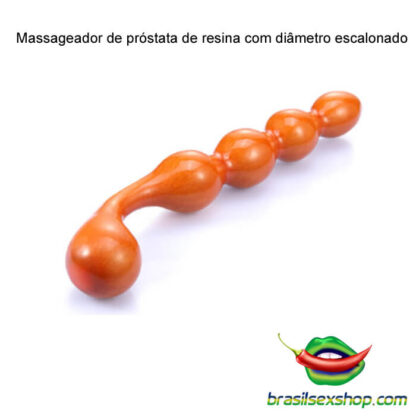 Massageador de próstata de resina com diâmetro escalonado - Image 2