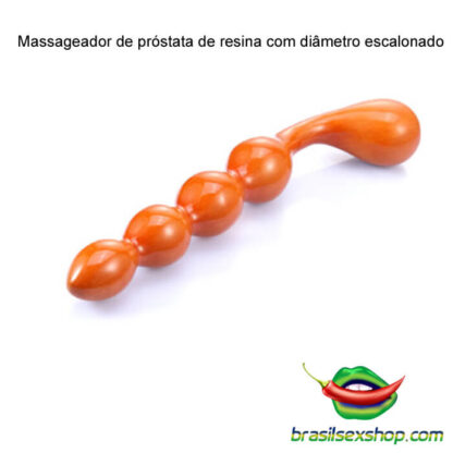 Massageador de próstata de resina com diâmetro escalonado - Image 3