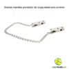 Grampo mamilos prendedor de roupa metal com corrente - Image 4