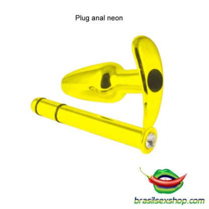 Plug anal neon aplicador de lubrificante - Image 3
