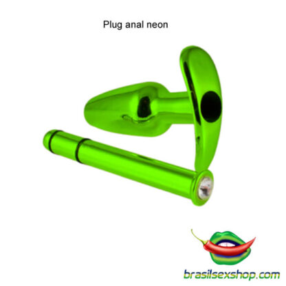 Plug anal neon aplicador de lubrificante - Image 5