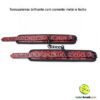 Tornozeleiras brilhante com corrente metal e fecho - Image 2