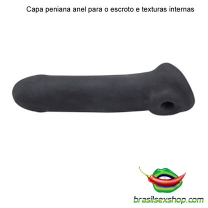 Capa peniana com anel para o escroto e texturas internas em nódulos - Image 3