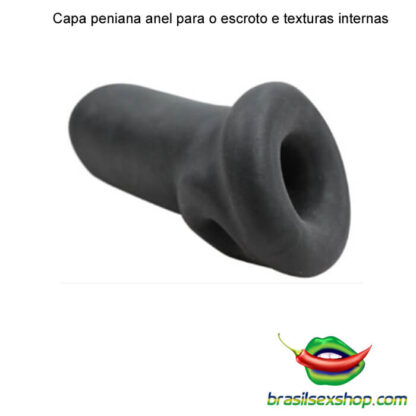 Capa peniana com anel para o escroto e texturas internas em nódulos - Image 4