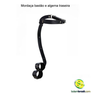 Mordaça bastão e algema traseira