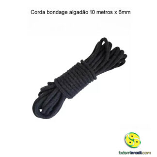 Corda bondage algadão 10 metros x 6mm