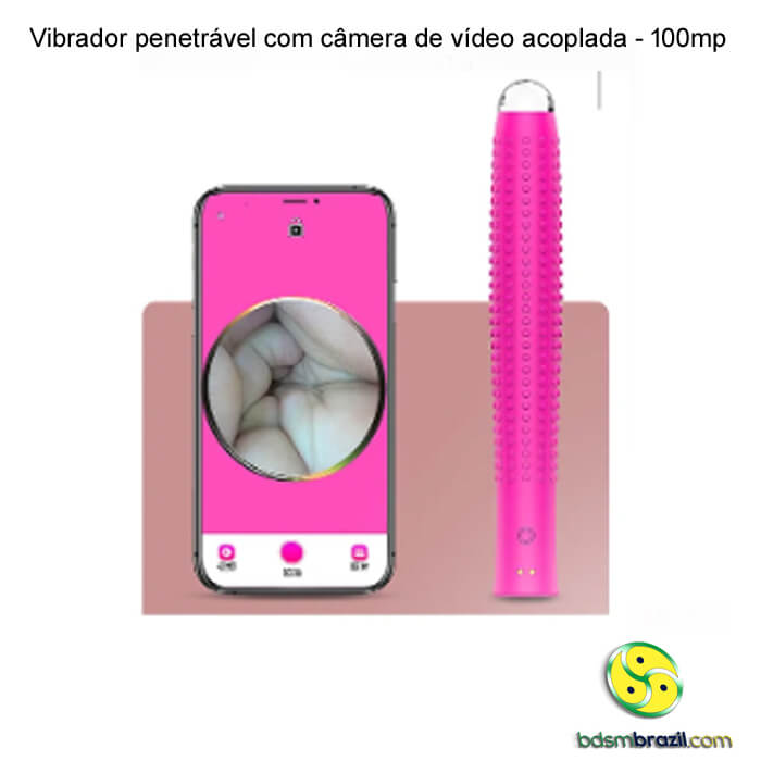 Vibrador penetrável com câmera de vídeo acoplada - 100mp - Imagem 3