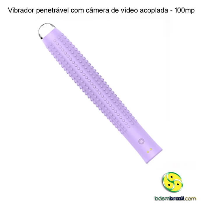 Vibrador penetrável com câmera de vídeo acoplada - 100mp - Imagem 5