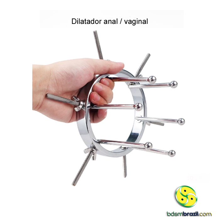 Plug anal expansor com 6 hastes para dilatação anal