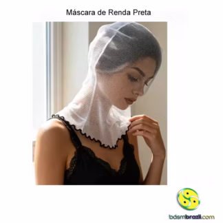 Máscara de Renda Branca