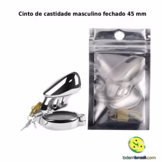 Cinto de castidade masculino fechado 45 mm