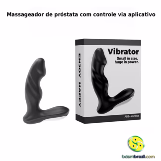 Massageador de próstata com controle via aplicativo